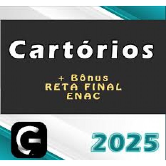 Curso para Concurso Cartórios - Curso Regular  G7 2025