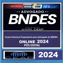 Turma Intensiva Preparatória para Advogado do BNDES CURSO CEAP - Pós Edital