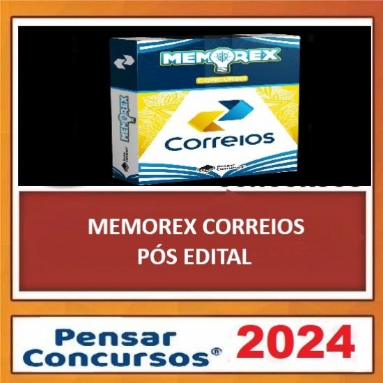 Memorex Correios Pensar Concursos Pós Edital 2024