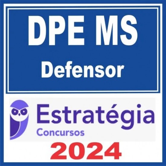 DPE MS (Defensor Público) Estratégia 2024