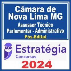 Câmara de Nova Lima MG (Assessor Técnico Parlamentar – Administrativo) Pós Edital – Estratégia 2024