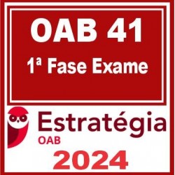 OAB 1ª Fase 41ª Exame (Pacote Completo) Estratégia 2024