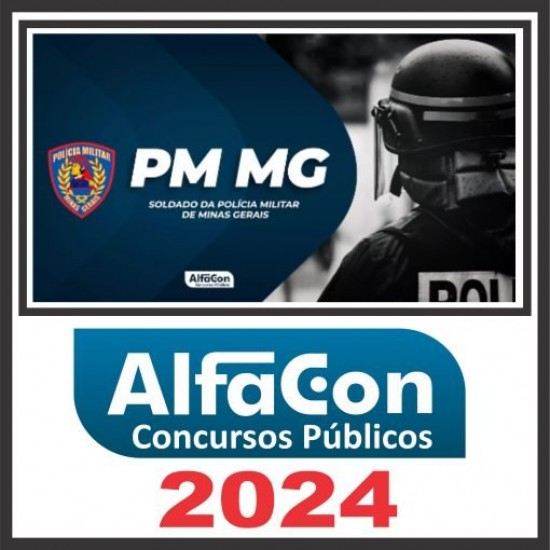 PM MG (Soldado) Pós Edital – Alfacon 2024