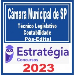 Câmara Municipal de São Paulo-SP (Técnico Legislativo – Contabilidade) Pós Edital