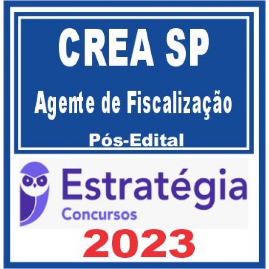 CREA SP (Agente de Fiscalização) Pós Edital – Estratégia 2023