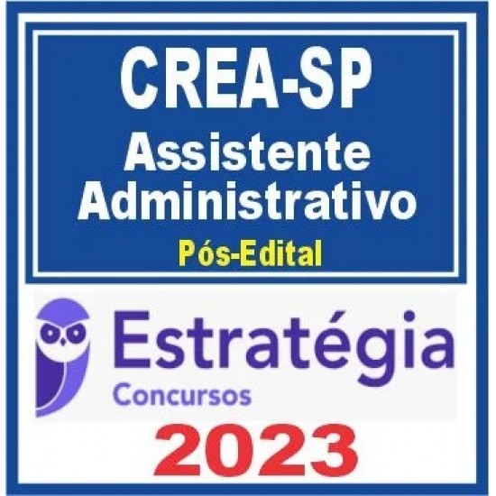 CREA SP (Assistente Administrativo) Pós Edital – Estratégia 2023