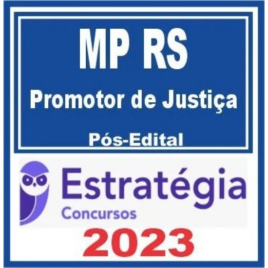 MP RS (Promotor de Justiça) Pós Edital – Estratégia 2023