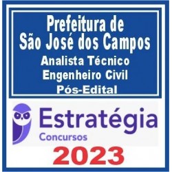 Prefeitura de São José dos Campos-SP (Analista Técnico – Engenheiro Civil) Pós Edital