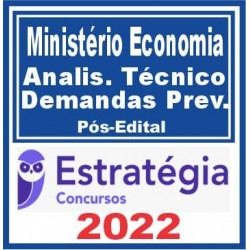 PSS-Ministério da Economia (Analista Técnico de Demandas Previdenciárias) Pós Edital – Estratégia 2022