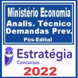 PSS-Ministério da Economia (Analista Técnico de Demandas Previdenciárias) Pós Edital – Estratégia 2022