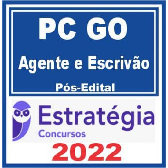 PC-GO (Agente e Escrivão) Pacote - 2022 (Pós-Edital) - Estratégia Concursos