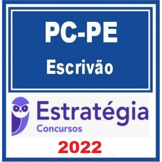 PC-PE (Escrivão) Pacote - 2022 (Pré-Edital) - Estratégia Concursos