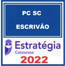 PC-SC (Escrivão) Pacote Completo - 2022 (Pré-Edital) - Estratégia Concursos 