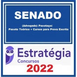 Senado Federal (Advogado) Pacotaço: Pacote Teórico + Cursos para Prova Escrita - 2022 (Pós-Edital) - Estratégia Concursos