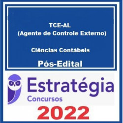 TCE-AL (Agente de Controle Externo - Ciências Contábeis) Pacote - 2022 (Pós-Edital) - Estratégia Concursos