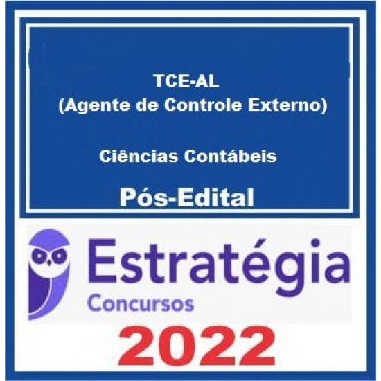 TCE-AL (Agente de Controle Externo - Ciências Contábeis) Pacote - 2022 (Pós-Edital) - Estratégia Concursos