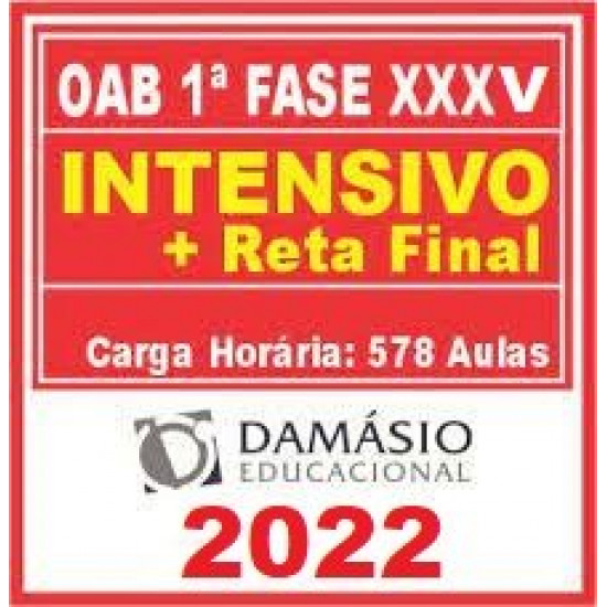 OAB 1ª Fase | Exame XXXV | Combo (Intensivo + Reta) - DAMÁSIO