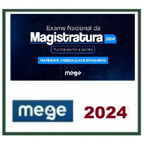 ENAM 2024 - Turma ponto a ponto Mege