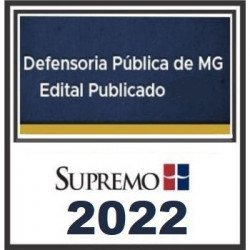 DPE MG (DEFENSORIA PÚBLICA MINAS GERAIS) SUPREMO TV 2022